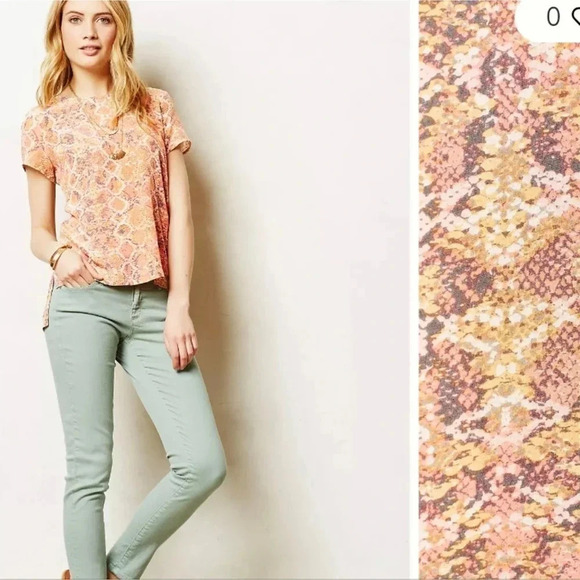 Anthropology Tofino Silk Tee - Medium - Picture 8 of 8